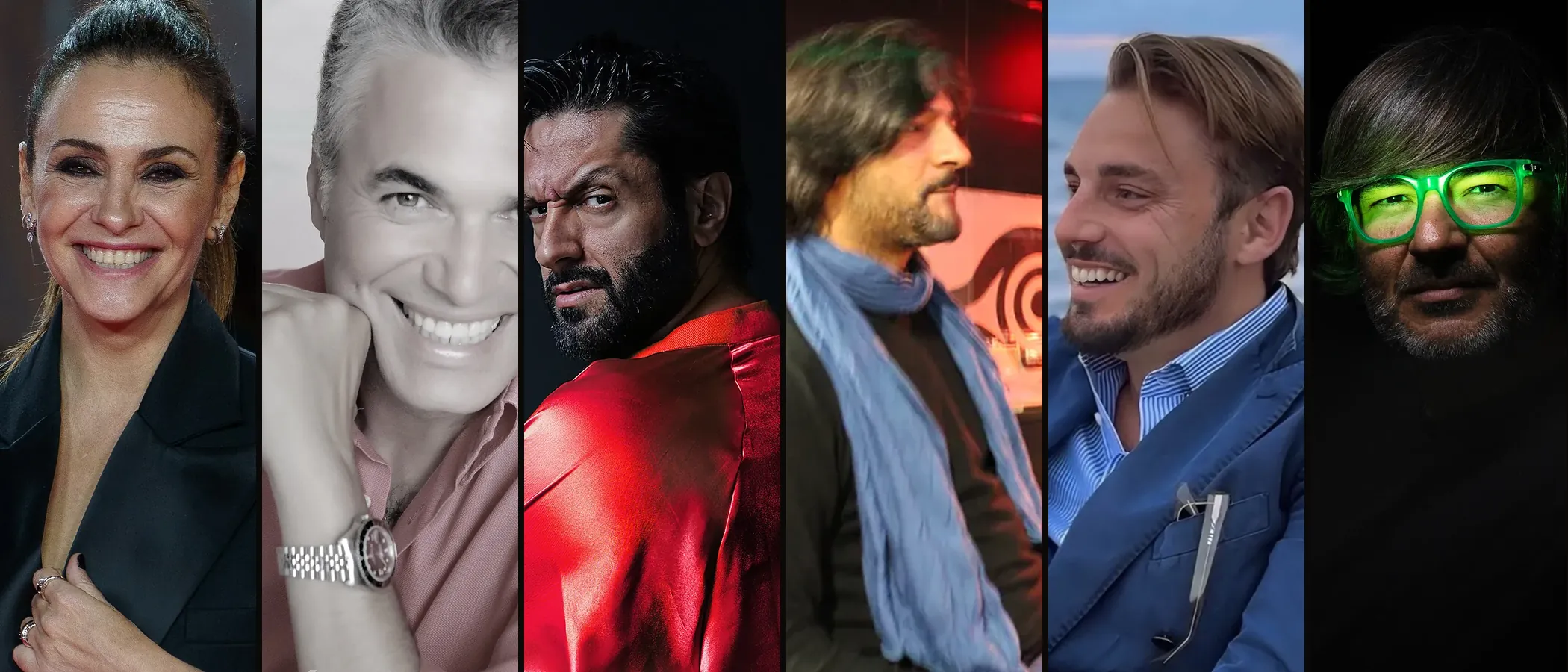 Retratos de Melani Olivares, Agustín Bravo, Rafael Amargo, José El Francés, Sergio Olid y Wally López